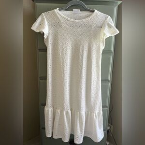 Like New Olivia Rae White Eyelet Short Sleeve Top S M